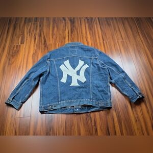 MLB YANKEES Levi's Collaboration Denim Jacket Men's Size 3XL